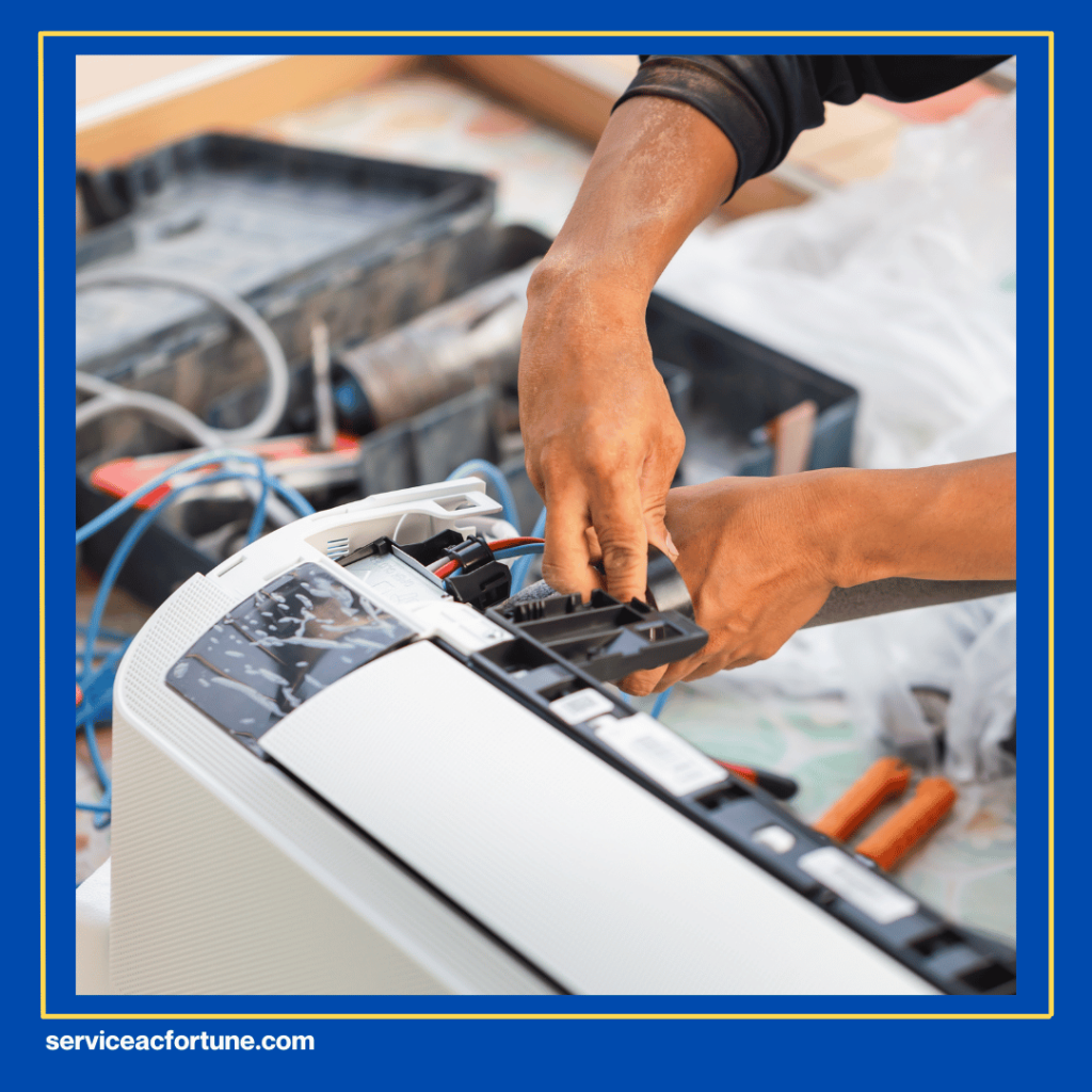 Menggunakan produk terpercaya untuk perbaikan dan penggantian sparepart AC.